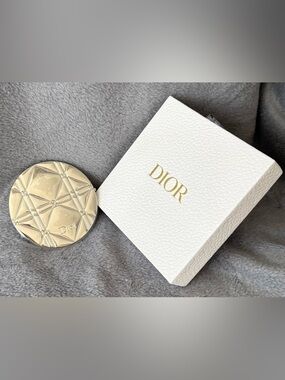 Dior Silver Color Compact Double Mirror with Box, NWT NIB.